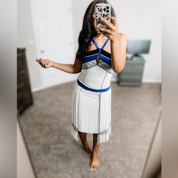 *BCBGMAXAZRIA Multicolor Runway "Voletta" Color Block Size 2 Cocktail Dress - Picture 6 of 16